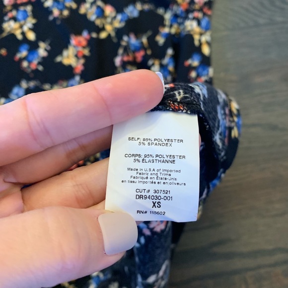 Mock Turtleneck Cotton Floral Dress - Picture 5 of 6